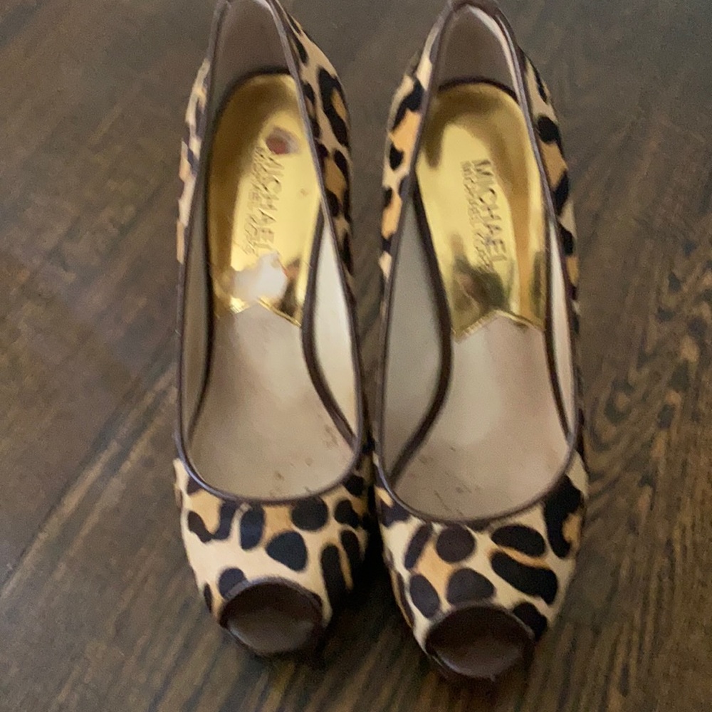 Michael Kors leopard heels